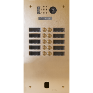 Plaque Video Alu 2R 10Bp 2Voice Champagn