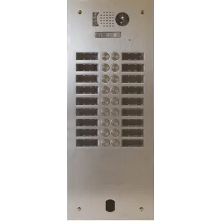Plaque Video Alu 2R 18 Bp 2Voice pour systèmes URMET