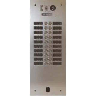 Plaque Video Alu 2R 20 Bp 2Voice pour systèmes URMET