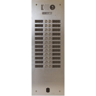 Plaque Video Alu 2R 24 Bp 2Voice pour systèmes URMET