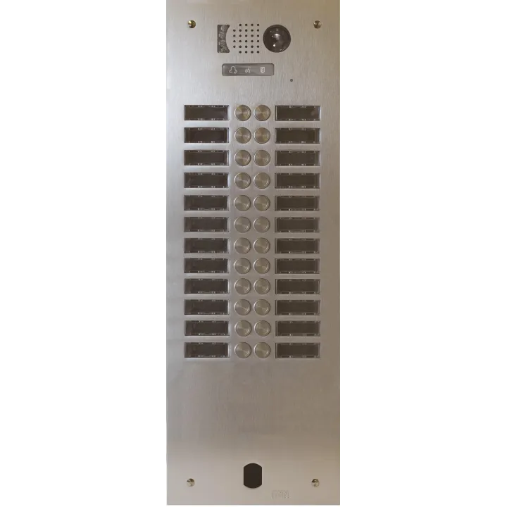 Plaque Video Alu 2R 24 Bp 2Voice pour systèmes URMET