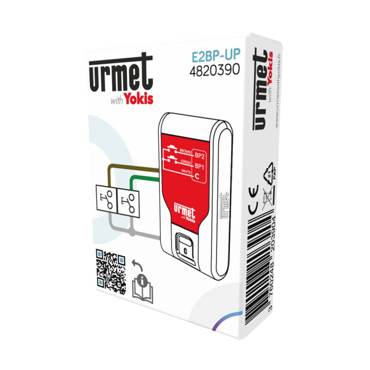 Yokis Up Emetteur Encastré 2 Canaux Zigbee - E2Bp-Up