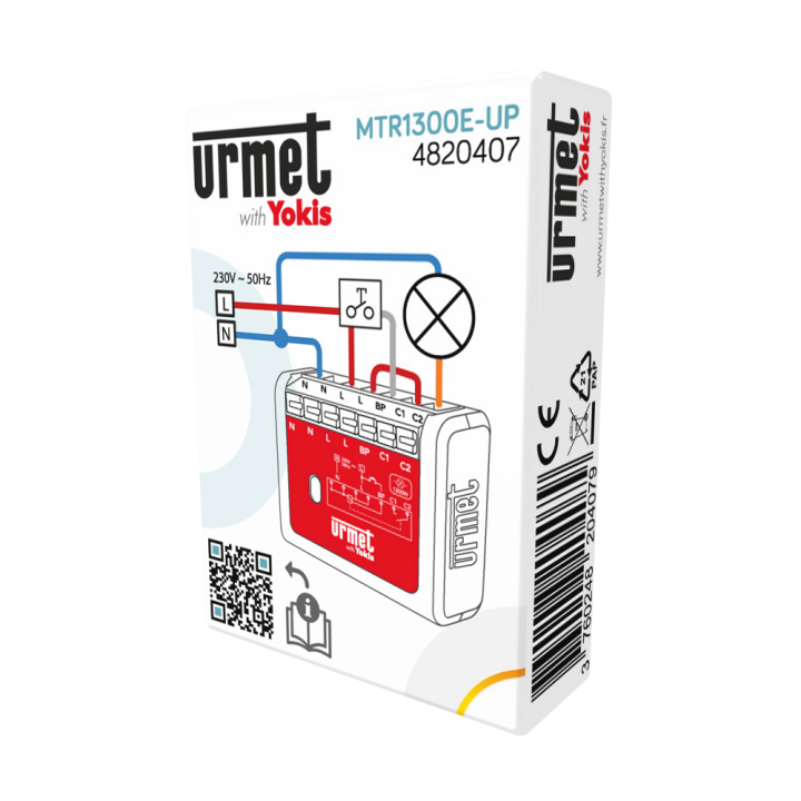 Module Relais Radio Urmet Mtr1300Eb-Up Pas À Pas Temporisé 4820406