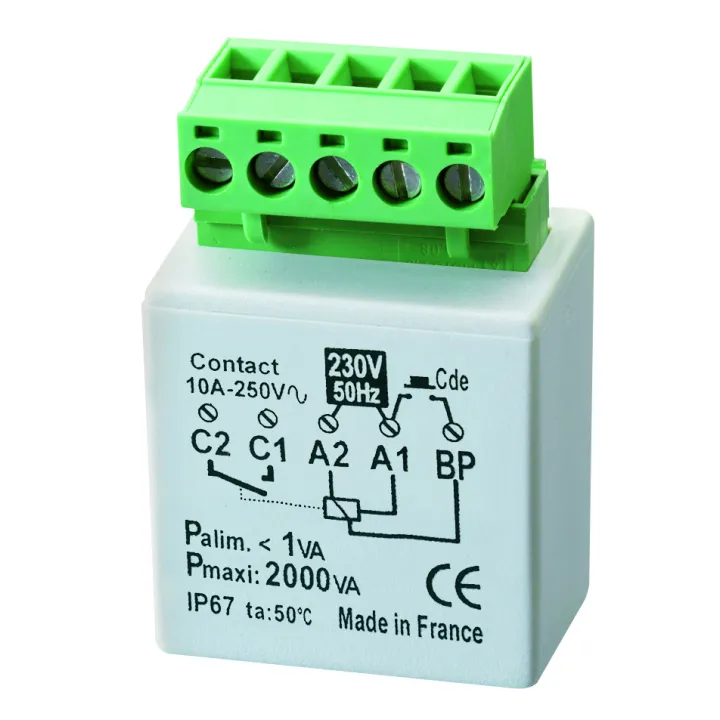 Micromodule Télérupteur Encastré Filaire 2000W