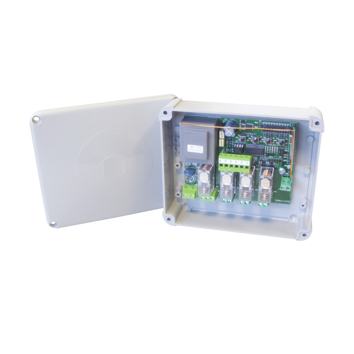 CLONIX 4 RTE RECEPTEUR 230V EXTERNE 4 CANAUX 128 EMETTEURS