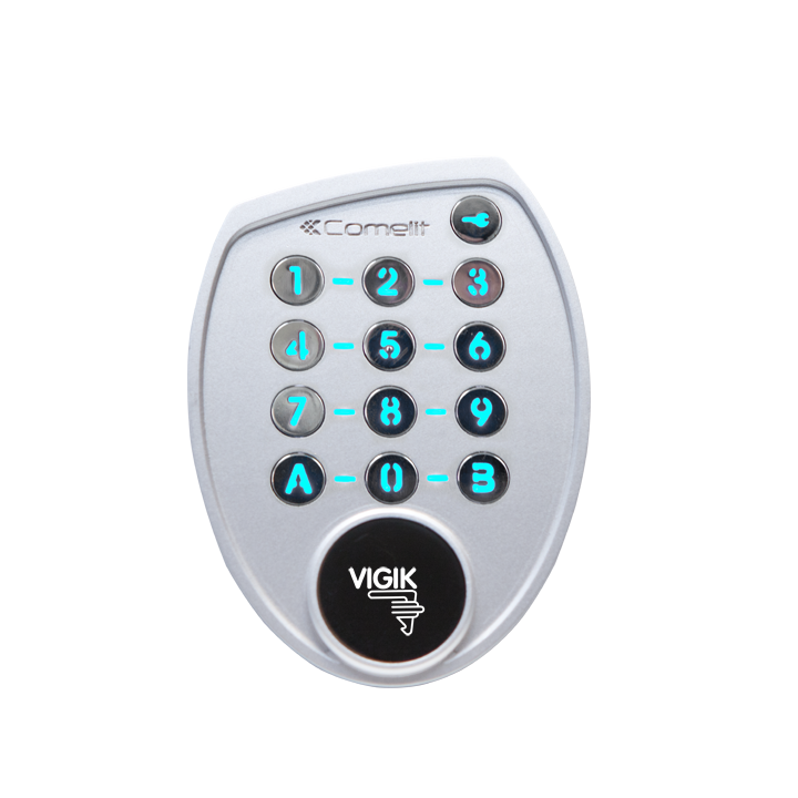 Clavier Antivandal Saillie 100 Codes+Aliment 12/24V+Lecteur Vigi