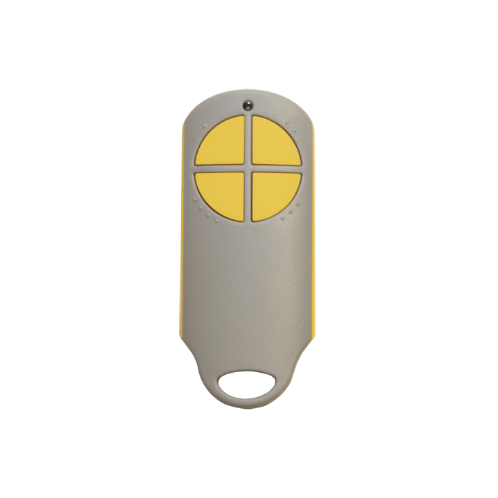 Telecommande 868 Mhz 4 Canaux Jaune