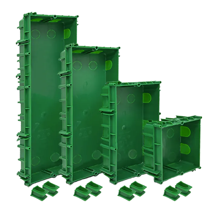 Série Ultra - Boîte Encastrée 4 Modules Pour Boutons, Compatible Placo, 123.