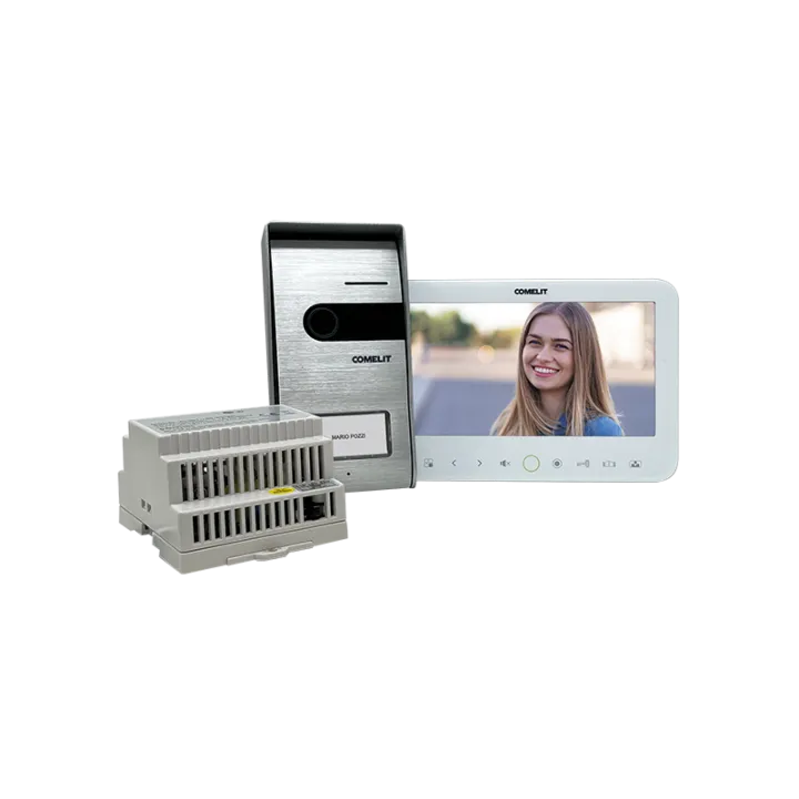 Kit Vidéo Complet Avec Moniteur Couleur 7 Pouces.