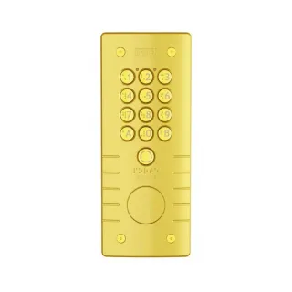 Clavier À Code Percage T25 Zamac Champagne - 12 Touches Et Bouton Porte