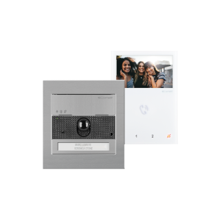Kit Vidéo Ultra 1 BP, 2 Fils + moniteur ML, Simplebus