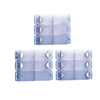 Série Powercom - Module 6 Boutons, Système Traditionnel, Aluminium Chromé, Led