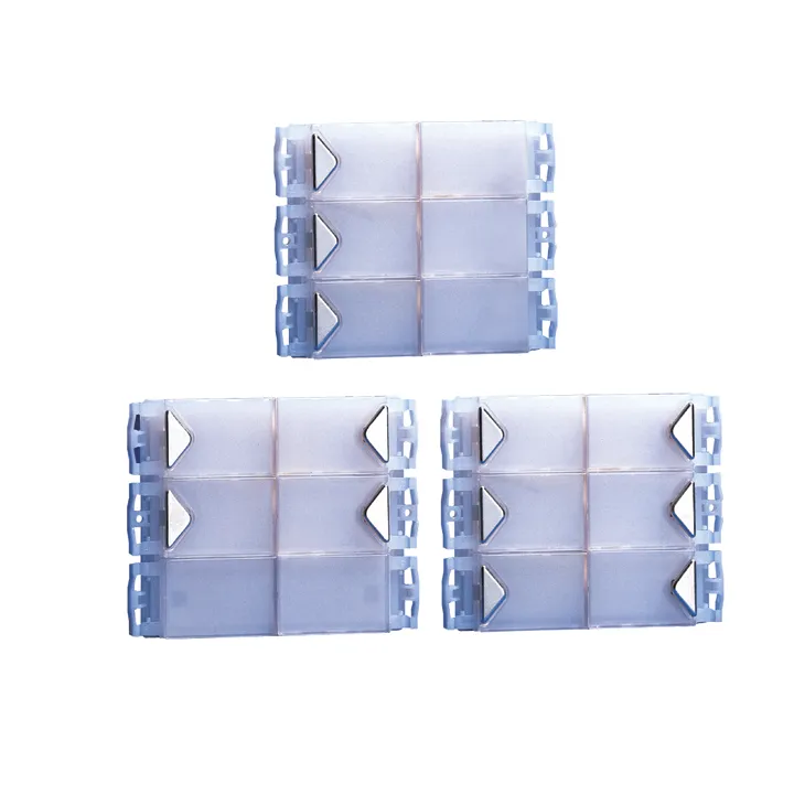 Série Powercom - Module 6 Boutons, Système Traditionnel, Aluminium Chromé, Led