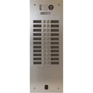 Plaque Video Alu 2R 22 Bp 2Voice pour systèmes URMET
