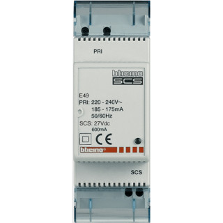 Alimentation Modulaire Myhome_Up 0,6A - 2 Modules - 230V~ Et 27Veq.
