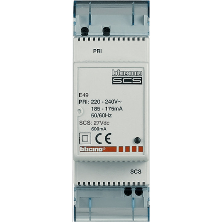 Alimentation Modulaire Myhome_Up 0,6A - 2 Modules - 230V~ Et 27Veq.