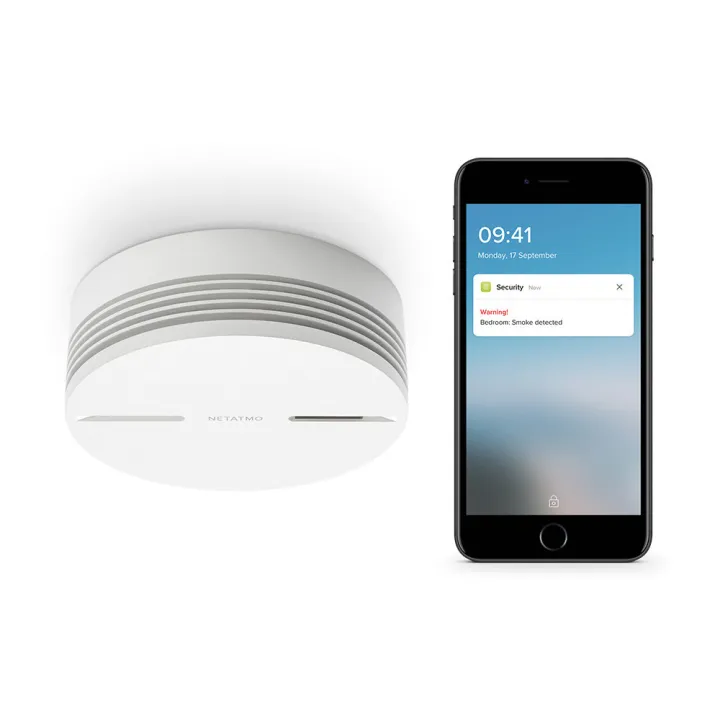 Détecteur De Fumée Intelligent Et Connecté Netatmo Avec Alerte Sur Smartphone