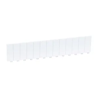 Obturateur - 13 Modules - Finition Blanc Ral9003