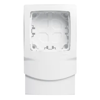 Cadre Appareillage Saillie 1 Poste Pose Long Moulures Dlplus Ép. 12,5Mm - Blanc