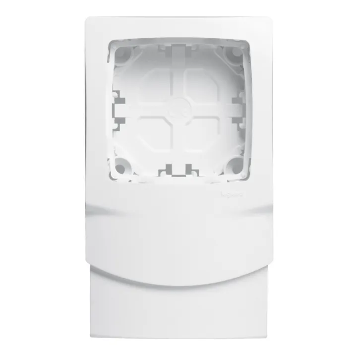 Cadre Appareillage Saillie 1 Poste Pose Long Moulures Dlplus Ép. 12,5Mm - Blanc