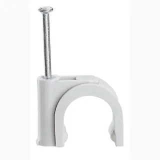 Attache Fixfor Grise Ral7035 Pour Câble Rond Ø12Mm