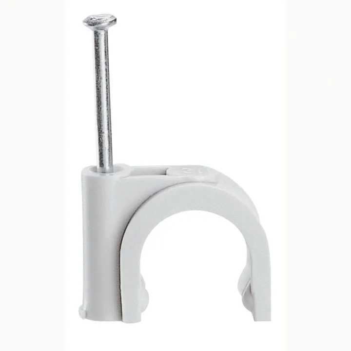 Attache Fixfor Grise Ral7035 Pour Câble Rond Ø12Mm