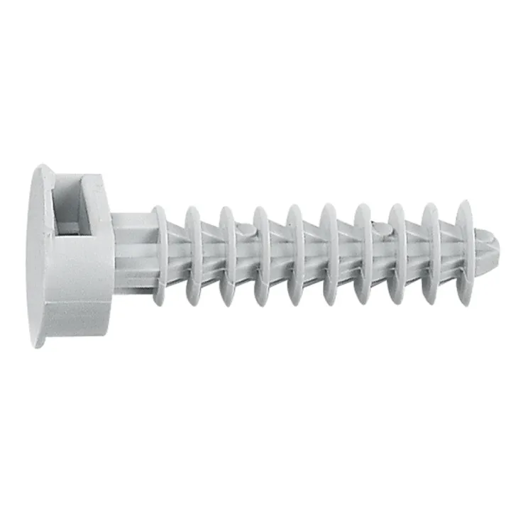 Embase À Cheville Grise Ral7035 Pour Perçage Ø8Mm