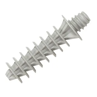 Cheville À Visser Grise Ral7035 Pour Perçage Ø8Mm Et Tête Filetée Ø6,6Mm Pas 150