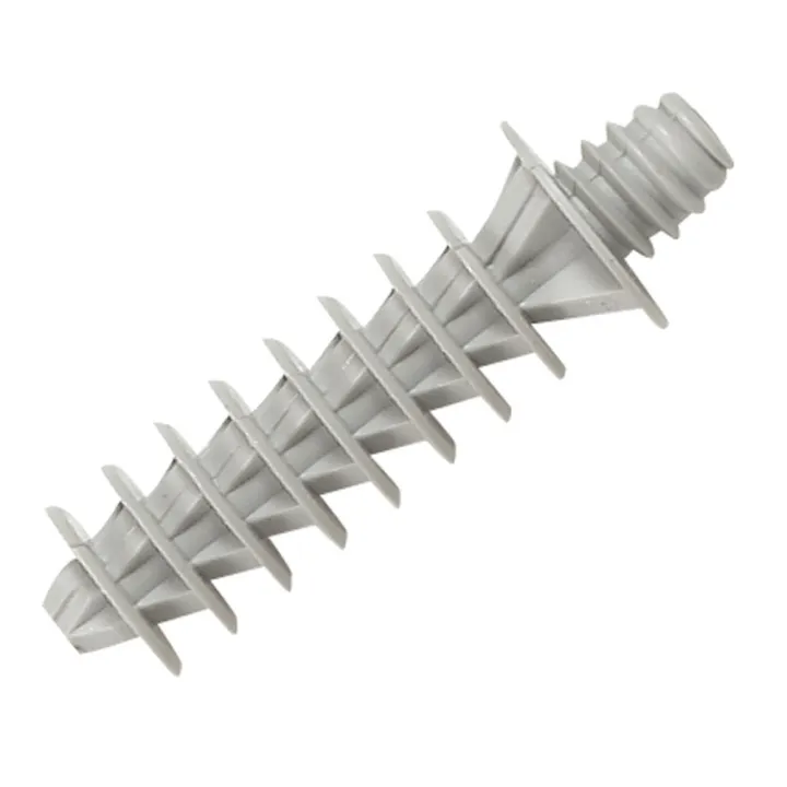 Cheville À Visser Grise Ral7035 Pour Perçage Ø8Mm Et Tête Filetée Ø6,6Mm Pas 150