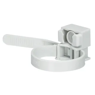 Collier À Embase - Utilisation Intérieure - Pour Conduit Ø16 À 32 - Gris Ral7035