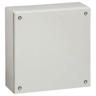 Boîtier Industriel Atlantic Métal Carré Ip66 Ik10 - 200X200X80Mm - Ral7035