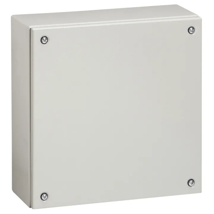 Boîtier Industriel Atlantic Métal Carré Ip66 Ik10 - 200X200X80Mm - Ral7035