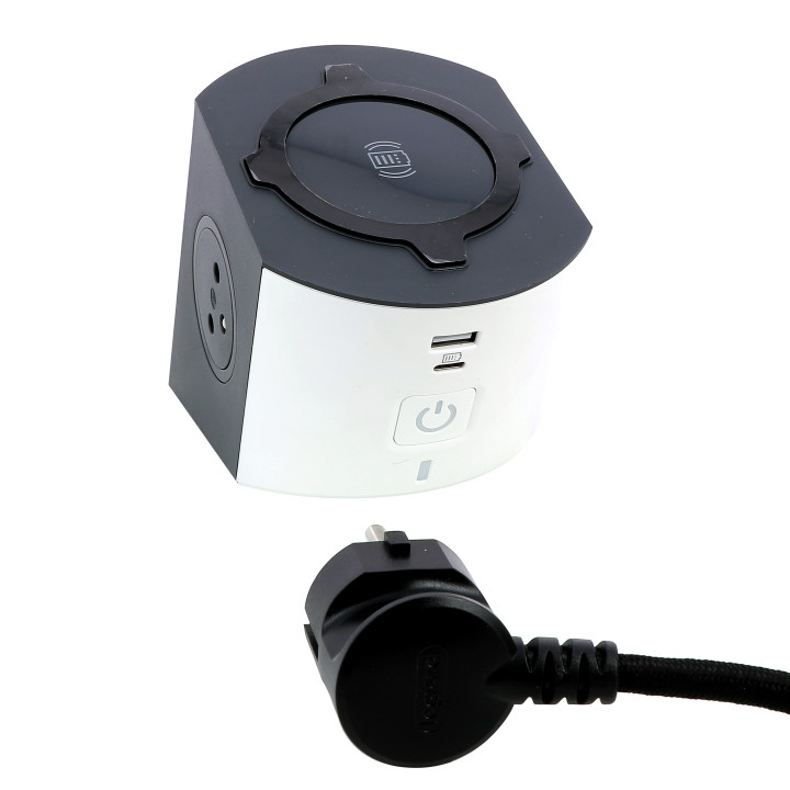 MULTIFB 2X2P+T IND USB 2M B/N