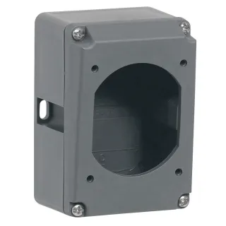 Boîtier Réversible Simple Hypra Pour Prise 3P+T Et 3P+N+T 16A - Plastique