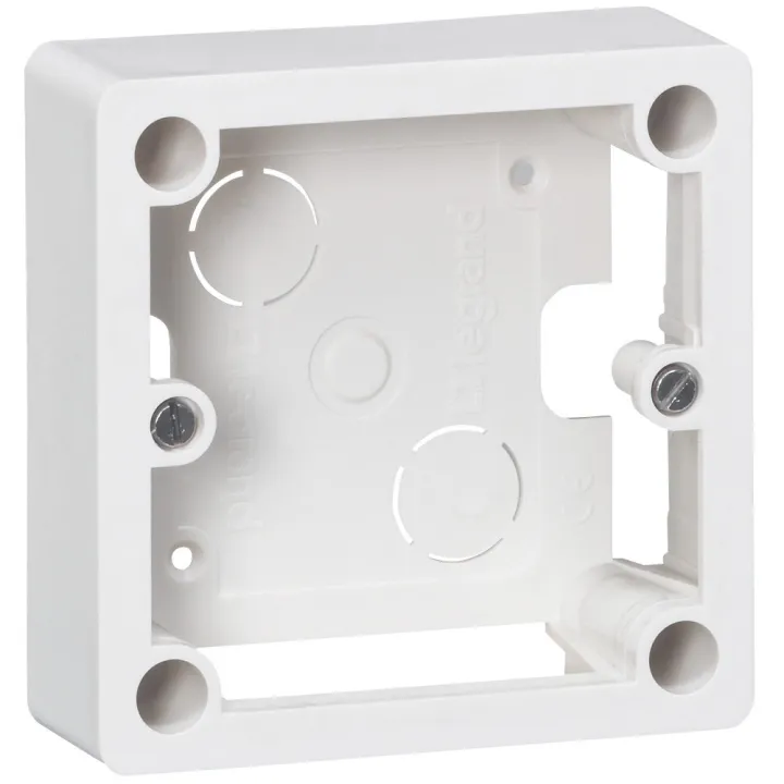 Cadre Saillie 1 Poste Pour Socle Et Sortie De Câbles 100X100X36Mm