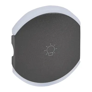 Enjoliveur Double Céliane Éclairage 1 Pictogramme - Graphite