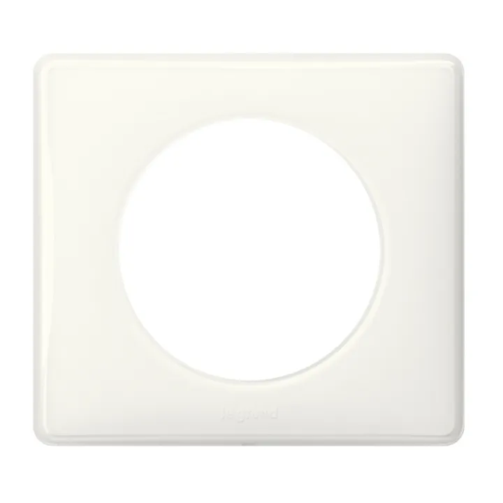 Plaque Céliane Laqué 1 Poste - Finition Blanc