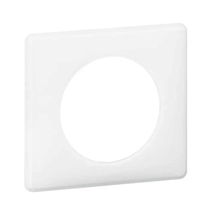 Plaque Céliane Laqué 1 Poste - Finition Blanc