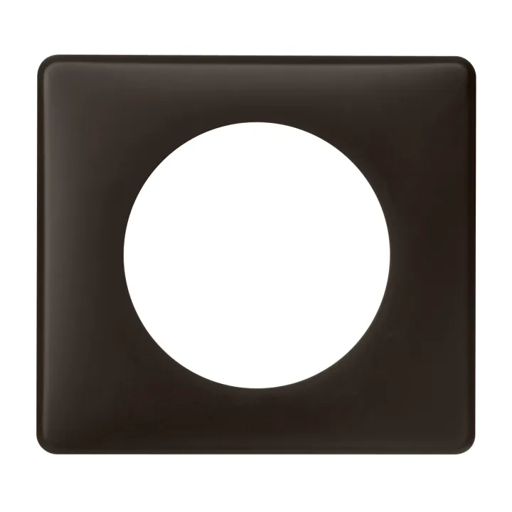 Plaque Céliane Poudré 1 Poste - Finition Basalte