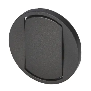 Enjoliveur Large Céliane Interrupteur, Va-Et-Vient Ou Poussoir Soft - Graphite