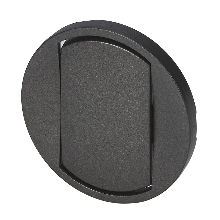 Enjoliveur Large Céliane Interrupteur, Va-Et-Vient Ou Poussoir Soft - Graphite