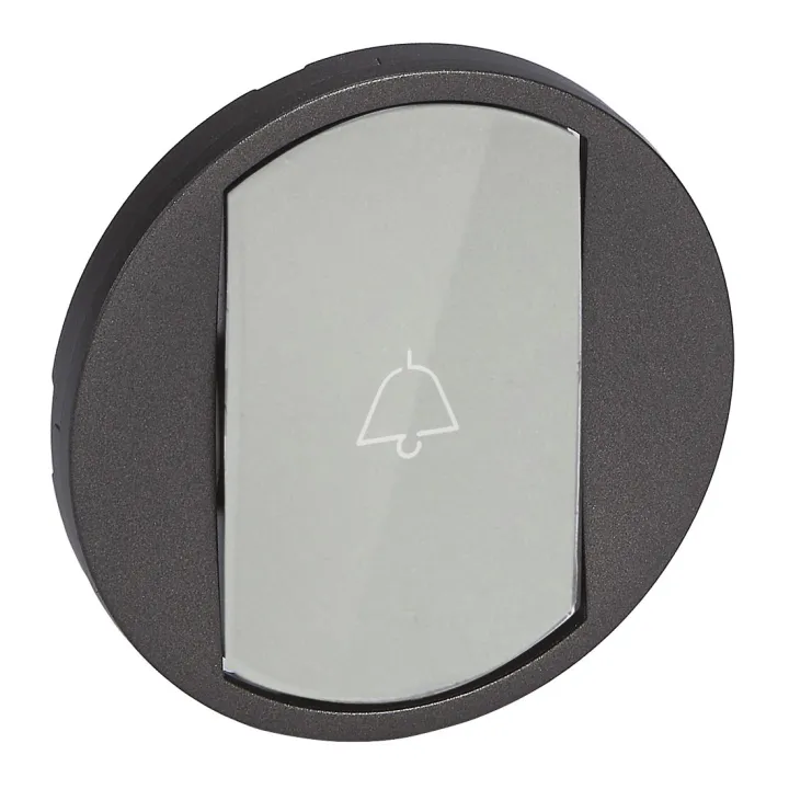 Enjoliveur Céliane Interrupteur/Va-Et-Vient/Poussoir Porte Étiquette - Graphite