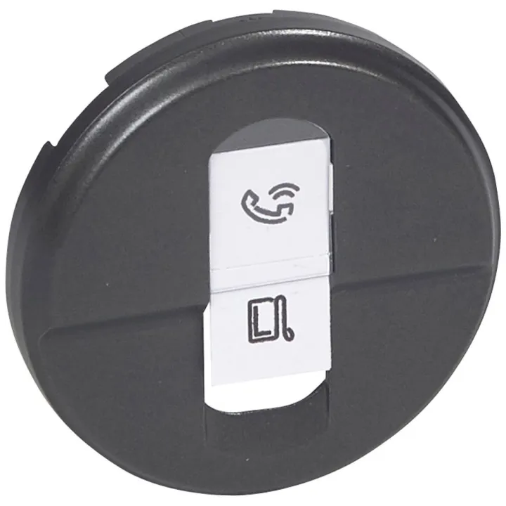 Enjoliveur Céliane Pour Prise Rj45 - Finition Graphite