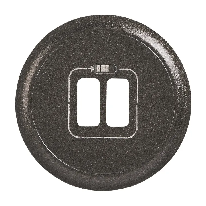 Enjoliveur Céliane Pour Prise Double Usb Type-A Et Type-C - Graphite