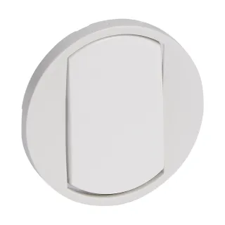 Enjoliveur Large Céliane Pour Interrupteur, Va-Et-Vient Ou Poussoir Soft - Blanc