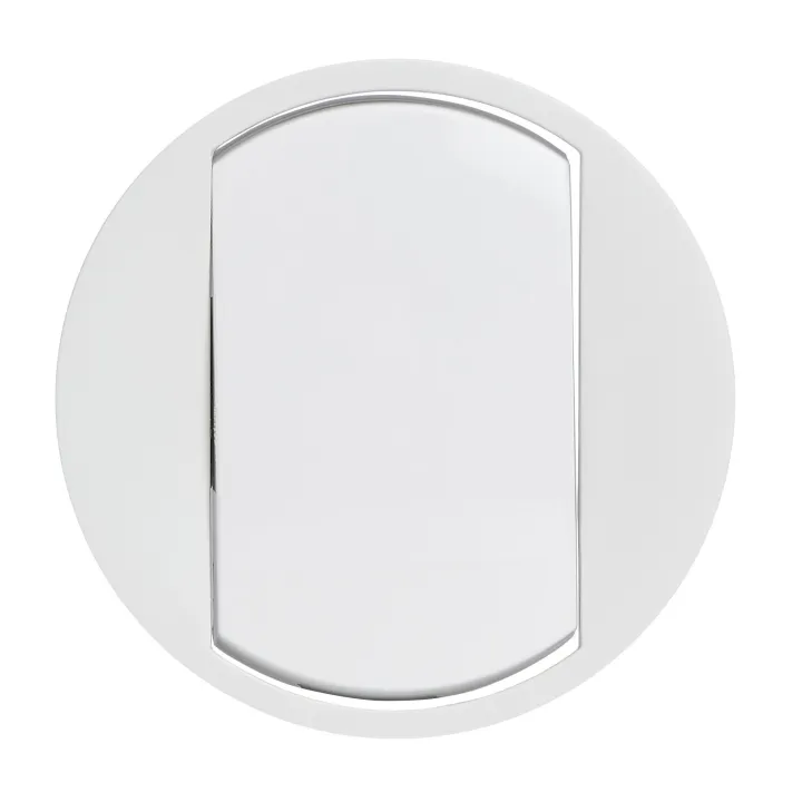Enjoliveur Large Céliane Pour Interrupteur, Va-Et-Vient Ou Poussoir Soft - Blanc