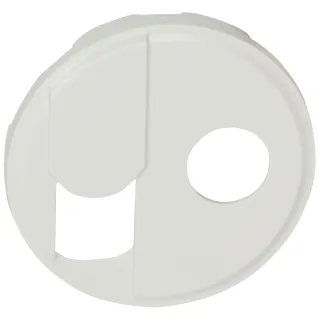 Enjoliveur Céliane Pour Prise Téléphone Rj45 Et Tv Simple - Blanc