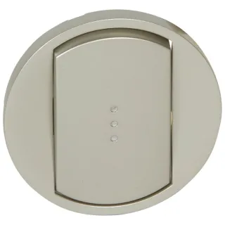 Enjoliveur Large Céliane Pour Commandes D'Éclairage Standard - Finition Titane