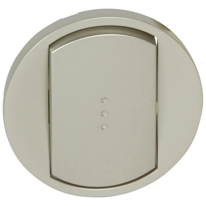 Enjoliveur Large Céliane Pour Commandes D'Éclairage Standard - Finition Titane