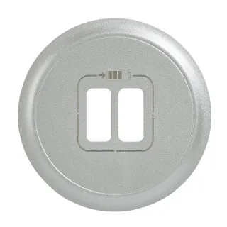 Enjoliveur Céliane Pour Prise Double Usb Type-A Et Type-C - Titane